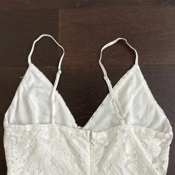 ASTR The Label- Lattice Inset Lace Dress in White - Size XS - Picture 7 of 9